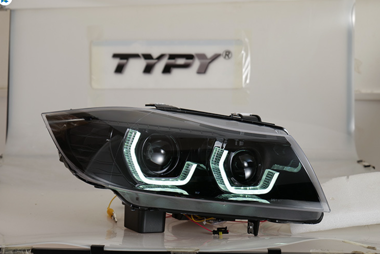 Par de Farol com Lente a Laser para BMW Série 3 E90 (2005-2012) - Led Line BR Parts
