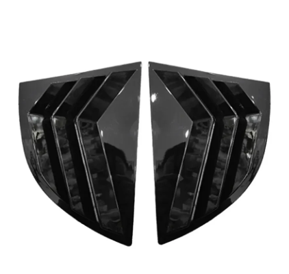 Windows Vents para Honda Civic G8 2006 a 2015 — Estilo Fibra de Carbono, Preto Brilhante ou Fosco - Led Line BR Parts