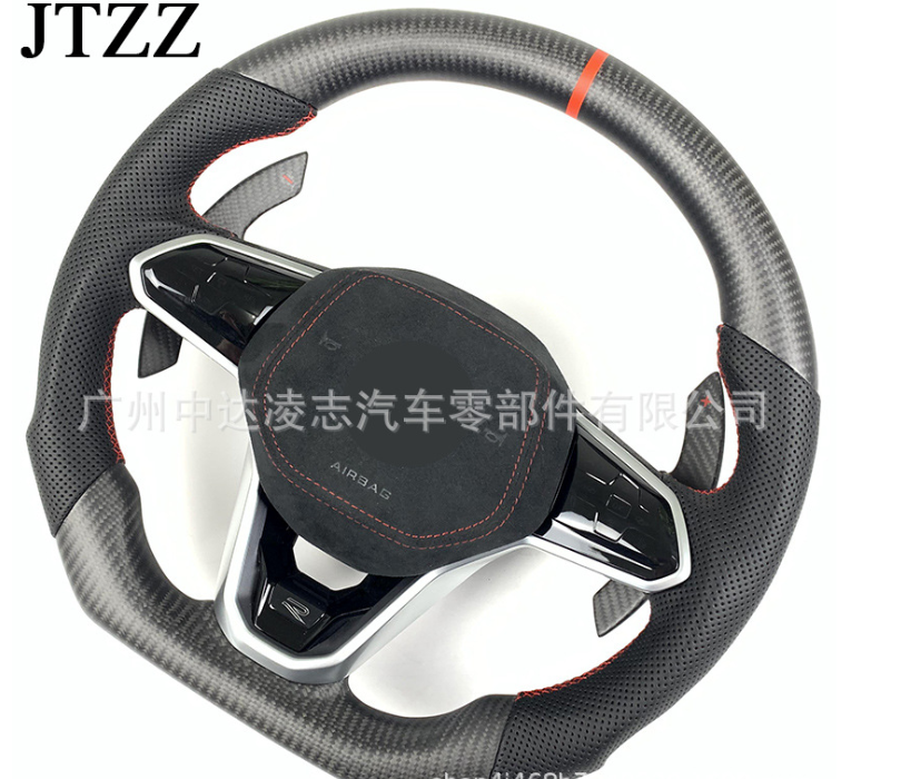 Volante de Fibra de Carbono para Volkswagen Polo - Led Line BR Parts