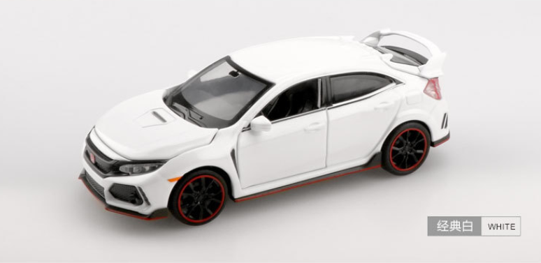 Miniatura Honda Civic Type R 1:32 - Modelo Die-Cast com Som e Luz - Led Line BR Parts