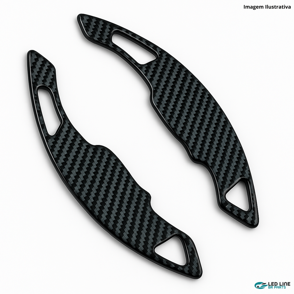 Paddle Shifters em Padrão Fibra de Carbono para Honda Civic 10ª Geração e Outros Modelos (Borboleta)