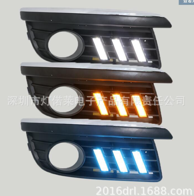 Luz de Rodagem Diurna com Sinal de Direção para Volkswagen Jetta MK5 (2006-2011) - Led Line BR Parts