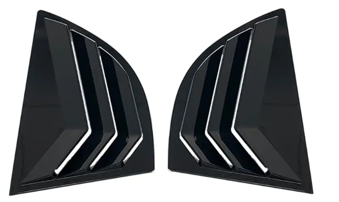 Windows Vents para Honda Civic G8 2006 a 2015 — Estilo Fibra de Carbono, Preto Brilhante ou Fosco - Led Line BR Parts