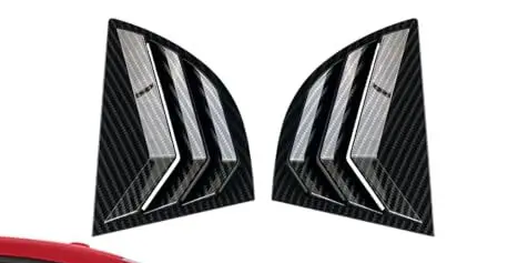 Windows Vents para Honda Civic G8 2006 a 2015 — Estilo Fibra de Carbono, Preto Brilhante ou Fosco - Led Line BR Parts