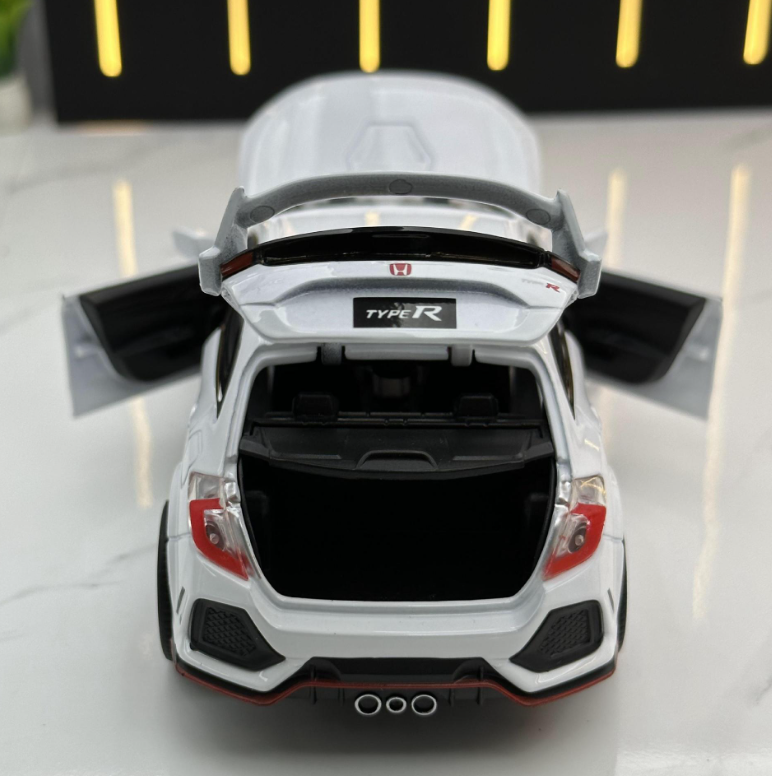 Miniatura Honda Civic Type R 1:32 - Modelo Die-Cast com Som e Luz - Led Line BR Parts
