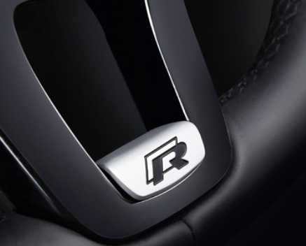 Acessório Decorativo para Volante Volkswagen Polo - Logo R e RLINE - Led Line BR Parts