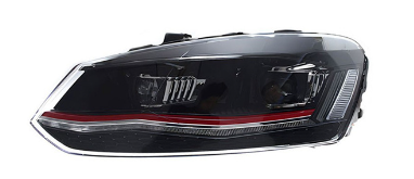 Faróis LED com Lente para Volkswagen Polo (2011-2018) - Led Line BR Parts