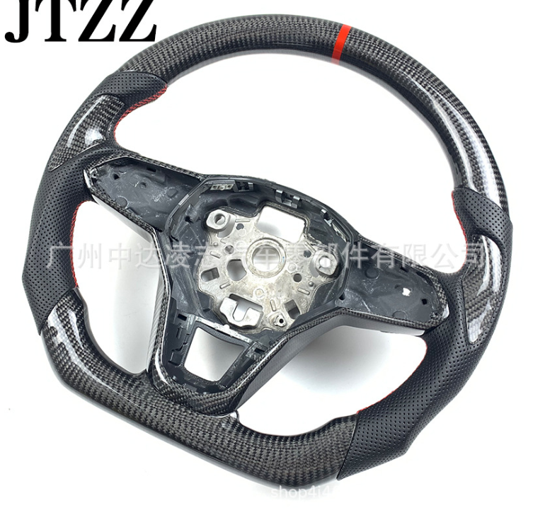 Volante de Fibra de Carbono para Volkswagen Polo - Led Line BR Parts