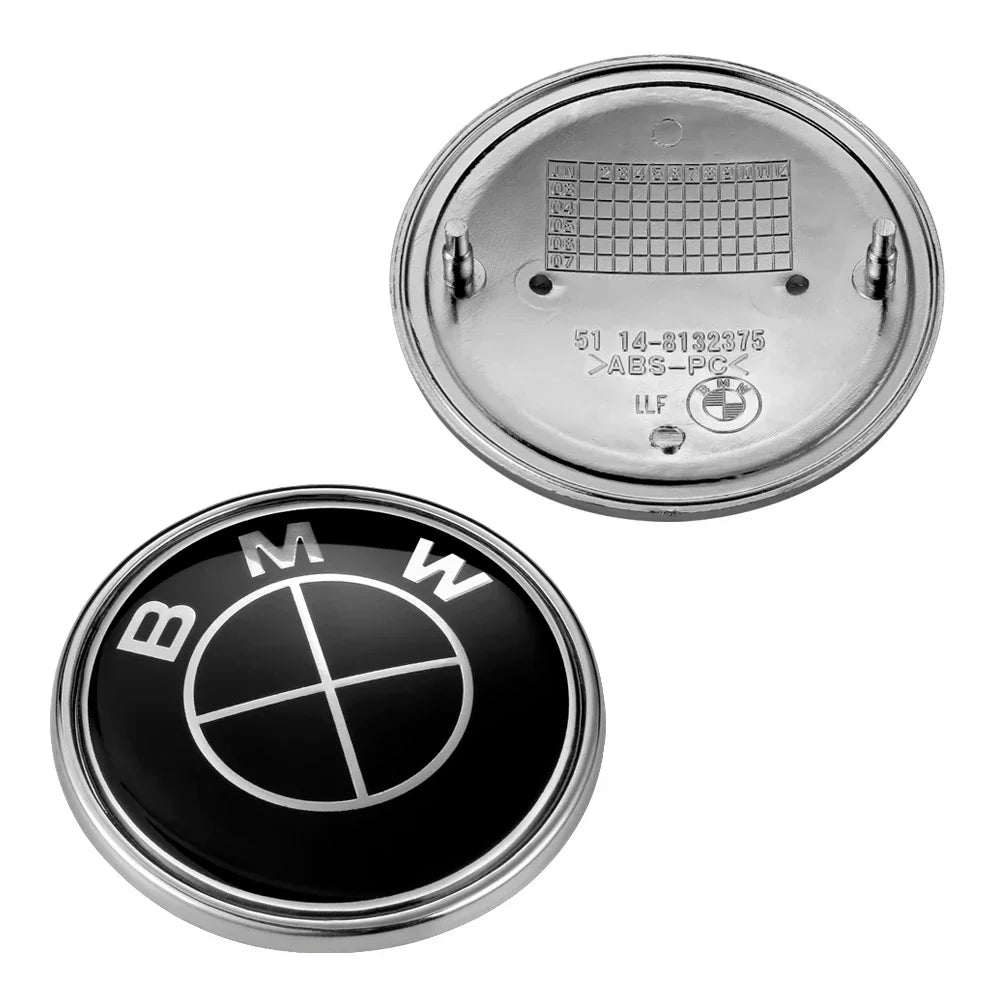 Emblemas BMW Premium 7 Peças - E90 E60 X1 X3 X5 X6 F30 G30 - Visual Exclusivo Fibra Carbono - Led Line BR Parts